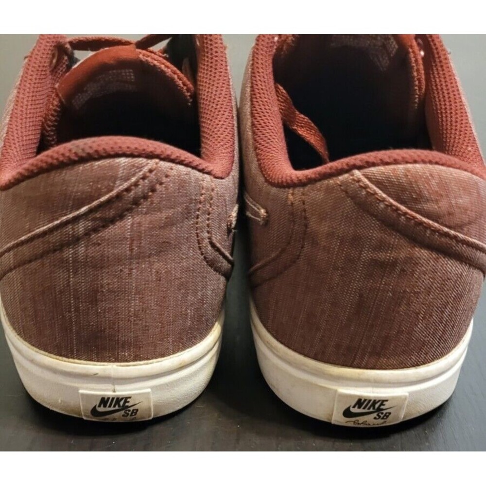 Size 12 - Nike Check Solar SB Canvas Premium Dark Team Red - Picture 4 of 10
